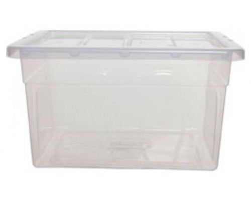 CAJA DE ALMACENAJE CON TAPA 32 LITROS 36X42X30CM PP TRANSPARENTE ARCHIVO 2000 CP1482032 CS TP (Espera 4 dias)